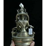 Concubine Tara Yab-Yum Buddha happiness angel Mandkesvara tibet Silver statues
