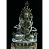 Concubine Tara Yab-Yum Buddha happiness angel Mandkesvara tibet Silver statues