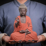 Sakyamani Porcelain Buddha Statue Tea Pet Tea Ceremony Living Room Backflow Incense Creative Zen Decoration