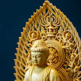 Statue Bouddha <br> Bois