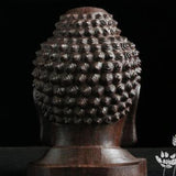 Tête de Bouddha <br> Bois