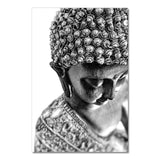 Bouddha Noir et Blanc <br> Tableau