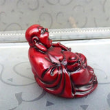 Bouddha Rieur <br> Résine Rouge