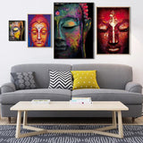 Tableau Bouddha Deco Rouge 