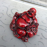 Bouddha Rieur <br> Résine Rouge