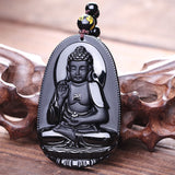 Pendentif Bouddha Obsidienne
