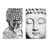 Tableau Bouddha Noir et Blanc